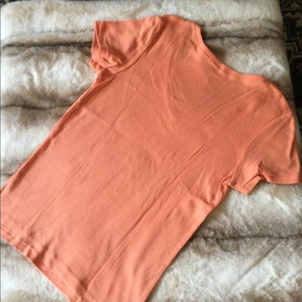 🆕 Ralph Lauren Peach V-Neck T-Shirt 👚🍑 - Picture 5 of 9